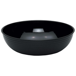 [RSB6CW110] Ensaladera acanalada redonda 19oz (564ml) policarbonato negro - Cambro