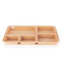 [1411CW133] Bandeja 5 compartimiento policarbonato beige - Cambro