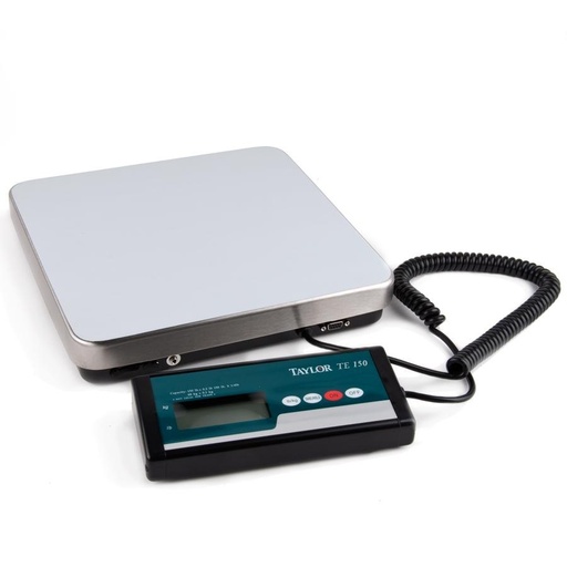 [TE150] Bascula digital plataforma 30 x 29 cm cap. 150 lbs - Taylor Precision