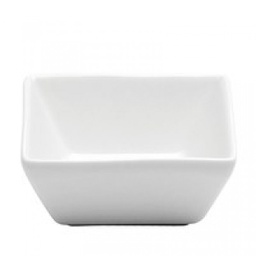 [F8010000953-O] Plato Cuadrado en Porcelana Blanco Brillante 4 oz  8.3 cm - Oneida