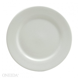 [F8010000149-O] Plato llano redondo porcelana 25.8 cm blanco brillante - Oneida