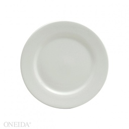 [F8010000117-O] Plato llano redondo porcelana 15.8 cm blanco brillante  - Oneida