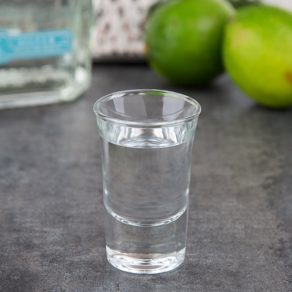 [21554] Vaso Hot Shot de Vidrio Templado, 1 oz - 7 x 4.5cm - Arcoroc