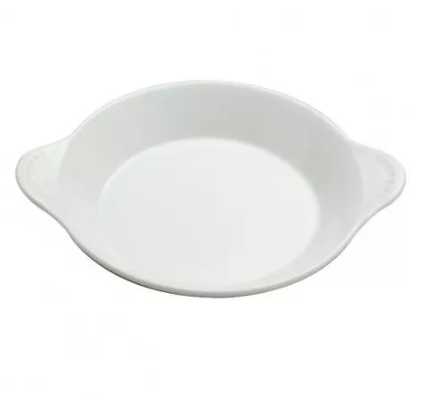 [F8010000691-O] Cacerola huevos porcelana 19.4 x 15.8cm blanco brillante (Outlet) - Oneida