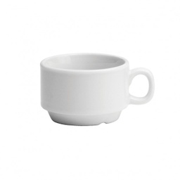 [R-448-0000-535-O] Taza apilable espresso blanco brillante 3 oz - Oneida