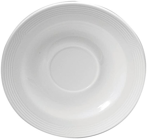 [R4010000500-O] Plato Redondo para Taza de Porcelana Fina Impressions ,15.24 cm (Outlet) - Oneida