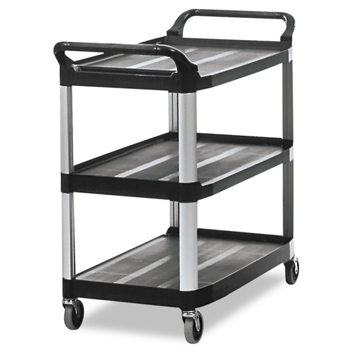 [FG409100BLA] Carro uso general abierto 3 estantes cap.136 kg - Rubbermaid Local