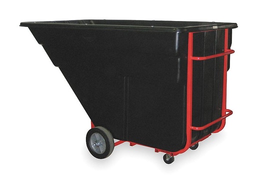 [FG103500BLA-O] Contenedor volcador 1900 lb negro trabajo pesado (Outlet) - Rubbermaid Importados