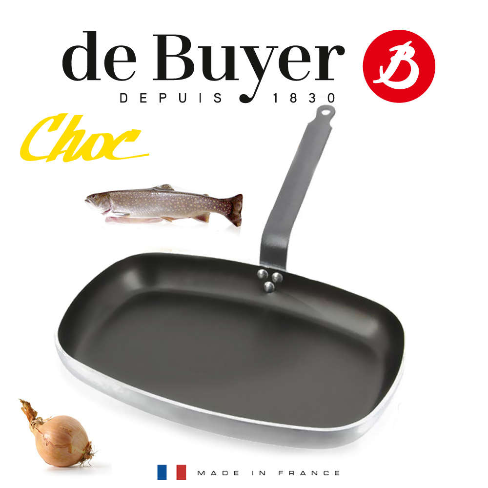 [8184.38] Sartén rectangular aluminio antiadherente 38 x 26 cm - De Buyer