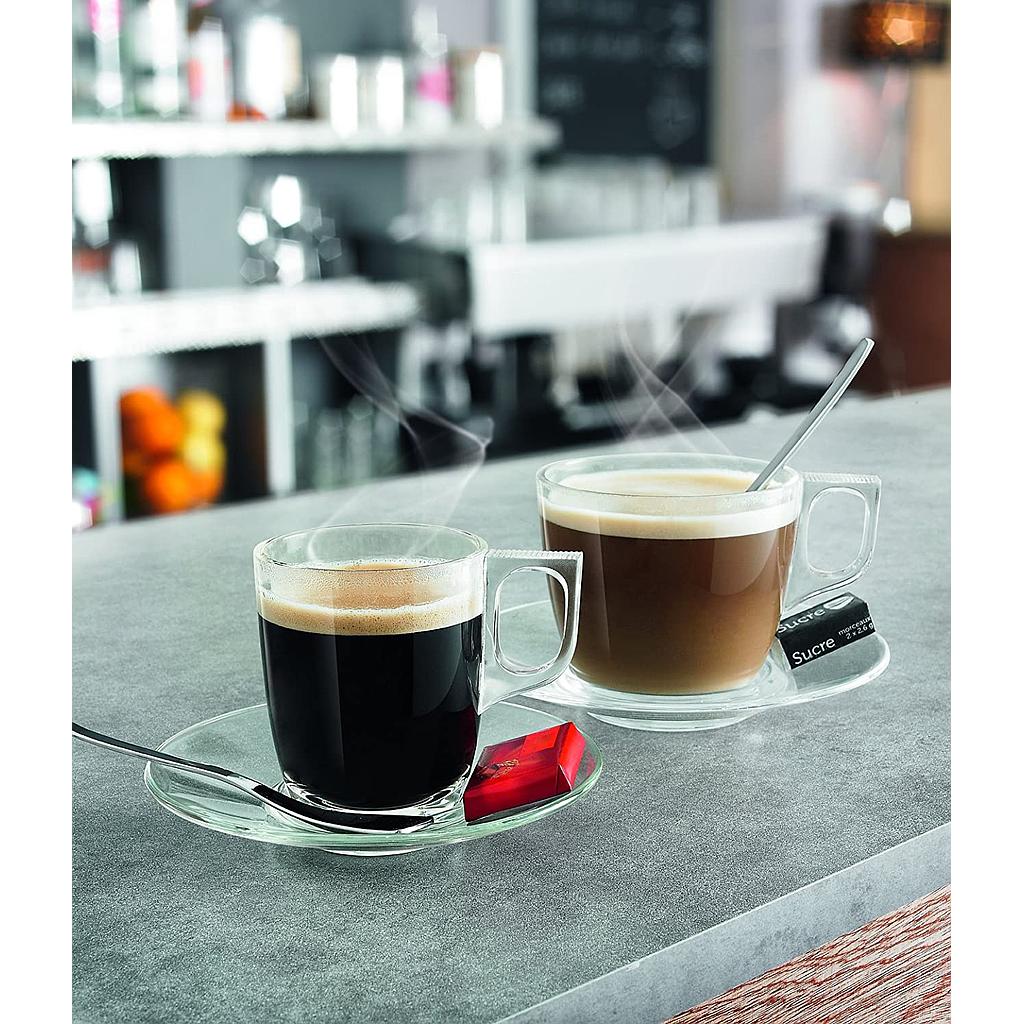 [L3692] Taza Transparente de Vidrio Templado Voluto, 7.25 oz - Arcoroc