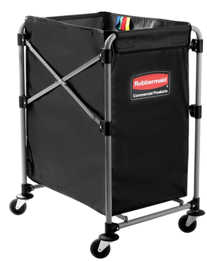 [1881749] Carro Para Lavanderia Industrial Plegable X-Cart Negro 100 Kg (140 Litros) - Rubbermaid Importados