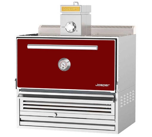 [HJX-PRO-M120-VC] Horno brasa Medium puerta Burdeos - Josper