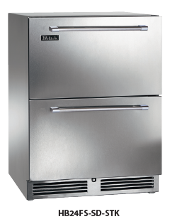 [HB24FS-SD-STK] Congelador de 24" con conformidad ADA de 2 cajones - Perlick