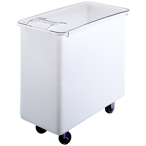[IB44148] Carro almacenar ingredientes tapa deslizable transparente 161 L (43 gal) tapa plana blanco - Cambro USA
